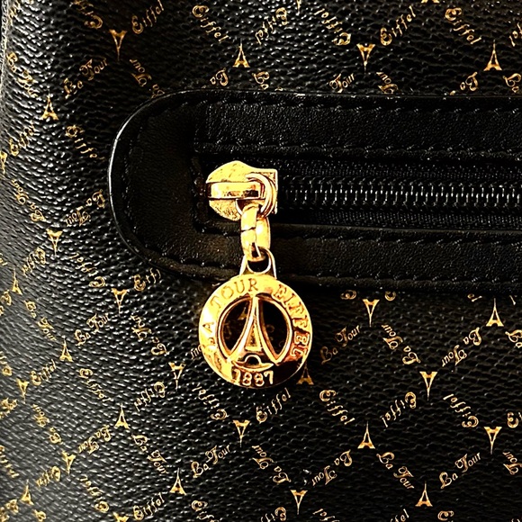 La Tour Eiffel Paris Signature Logo Coated Canvas - Picture 7 of 16